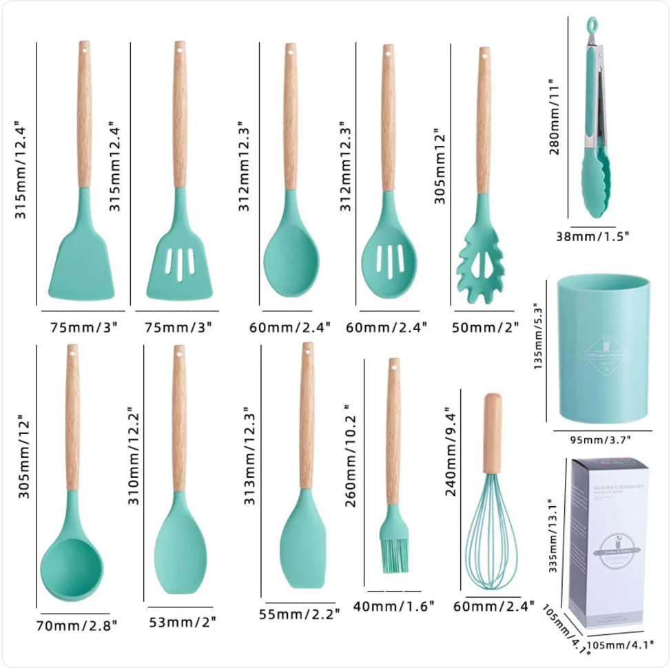 12-Piece Silicone Kitchen Set